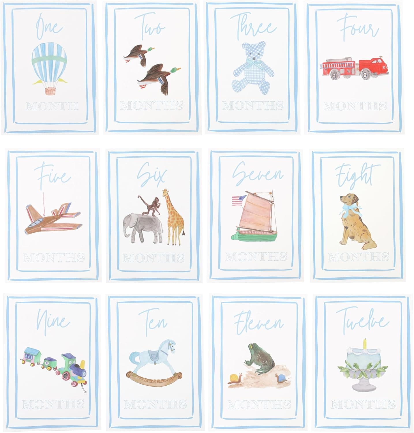 Monthly Milestone Card Set
